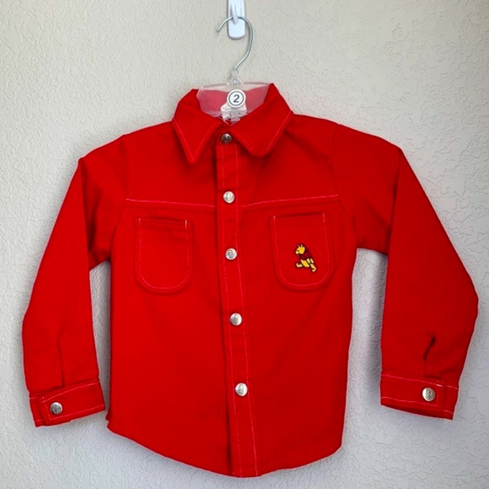 Vintage Winnie the Pooh Button Down Western Style Shirt